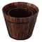 Gardenised Rustic Wooden Whiskey Barrel Planter with Durable Medal Handles and Drainage Hole, PK3 QI003236.3 - alternate 8